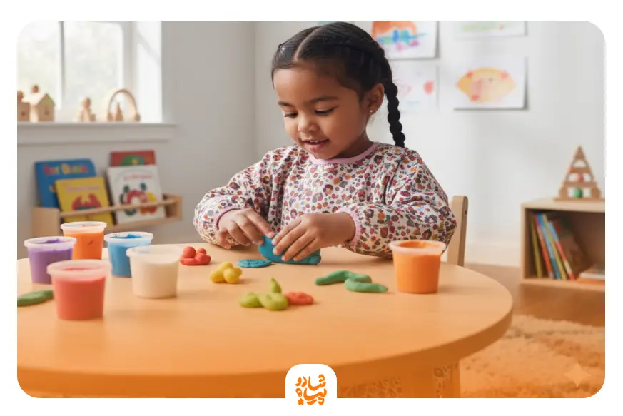 بازی ساخت شکل با خمیر