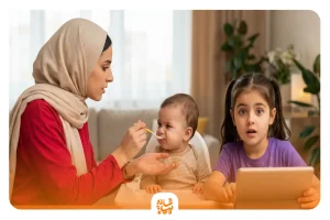 بازی برای غذا خوردن کودک